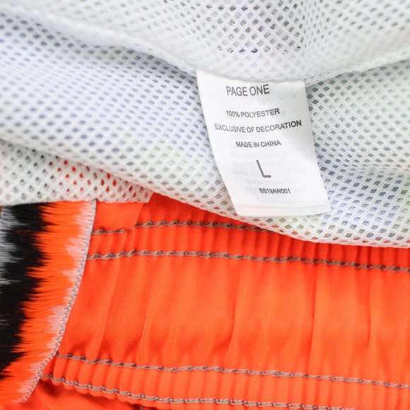 Page One Men's Vibrant Paint Splash Swim Trunks - Picture 6 of 6